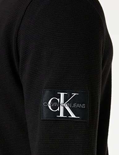 Calvin Klein Men's Monogram Badge Waffle Ls Tee Sweater