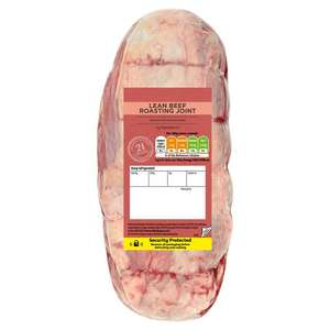 Sainsbury's British or Irish 21 Day Matured Lean Beef Roasting Joint Weights between 1 kg - 1.8kg Equiv to £6 Per kg Nectar price