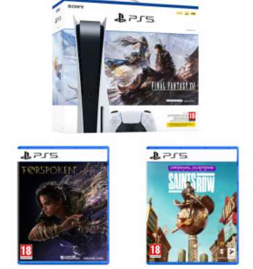 PlayStation 5 Final Fantasy XVI Bundle + Forspoken + Saints Row - Pre-Order £539.99 + £4.99 delivery @ GAME