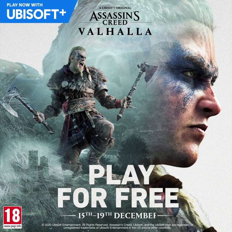 Assassin’s Creed Valhalla (PS5 / PS4 / Xbox / PC) - Free Play Weekend @ Ubisoft