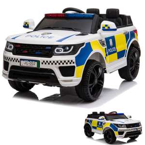 Ride on police car, flashing lights, 12V, sold by cosytime (UK Mainland)