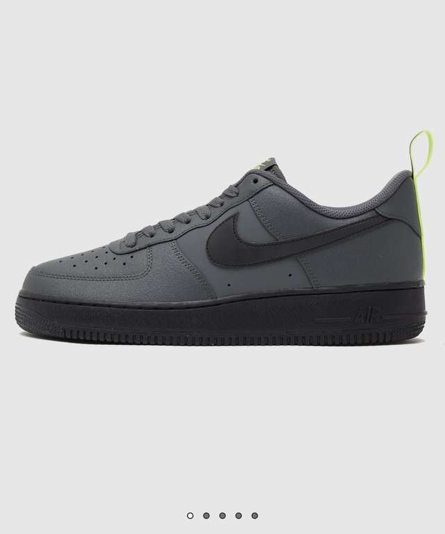Nike Air Force 1 Low Trainers Iron Grey Black Volt £92 with code (Via App) @ Scotts