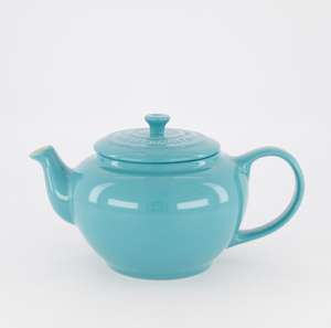 LE CREUSET Teal Round Teapot 15x17cm now £14.00 with Free Click and collect From TK Maxx