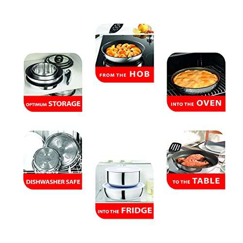 Tefal Ingenio Stainless Steel Pots & Pans Set, 13 Pieces, Removable Handles £124.87 @ Amazon
