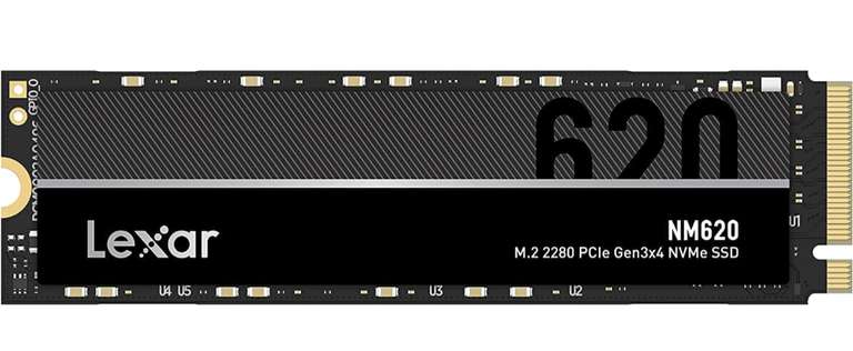 Lexar NM620 SSD, M.2 2280 PCIe Gen3x4 NVMe 1.4 Internal SSD 512GB - £26.93 / 2TB - £101.14 with voucher @ Amzon