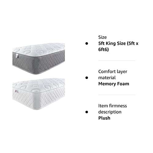 Aspire Beds King Size Memory Foam Double Comfort Mattress - £83.99 @ Amazon