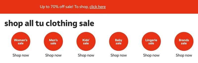 Up To 70% Off Clearance Sale Online/In-Store On Women's, Men's, Kids ...