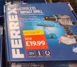 20v cordless impact drill bare unit - £12.99 Instore @ Aldi (Fishponds Bristol)