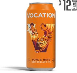 Vocation Brewery Love & Hate New England IPA 7.2% ABV ( 12 x 440ML cans ) w/voucher - £28.50 / £26.31 Subscribe and Save