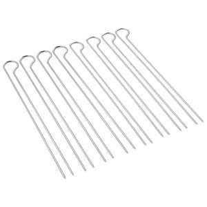 Weber 6320 Barbecue Skewers Set - Set of 8 Stainless Steel Kebab Skewers with Dual-Pronged Design to Stop Foods Turning on the Grill -33.7cm