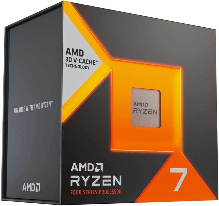 AMD Ryzen 7 7800X3D Processor with 3D V-Cache Technology, 8 Cores/16 Threads, Zen 4
