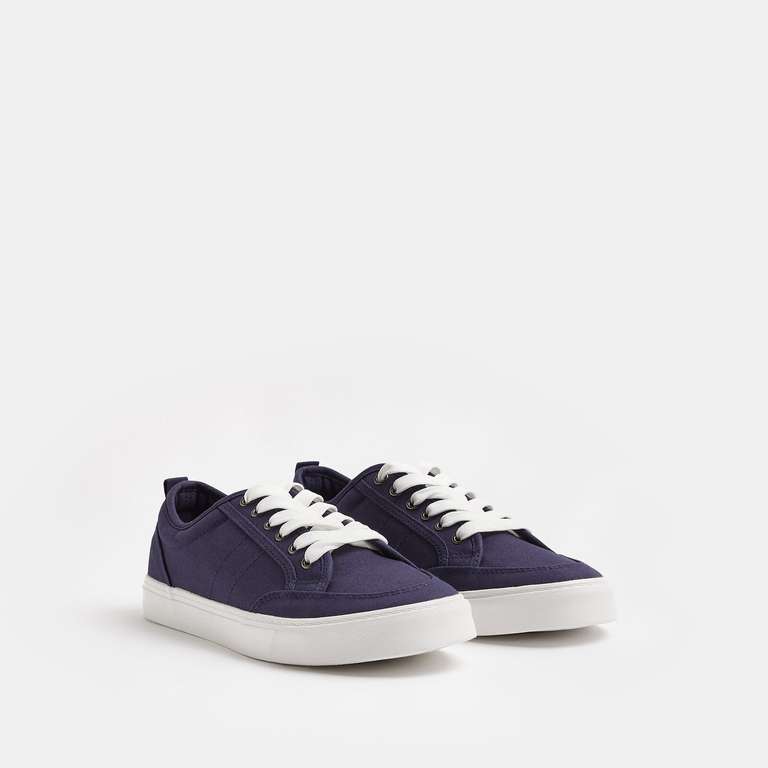River Island Men's Canvas Trainers - Now Size 8 Only - River Island Outlet
