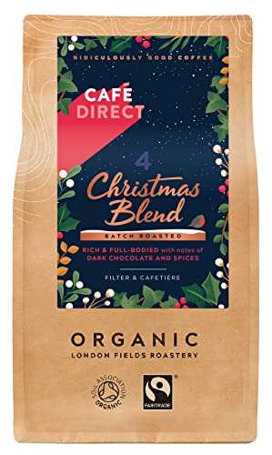 Cafedirect Christmas Blend Organic & Fairtade Ground Coffee 227g (Pack of 6) £12 With Voucher, Dispatched By Amazon, Sold By RH Omar