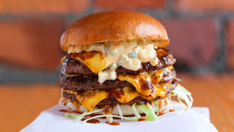 Half Price Burgers at Almost Famous Manchester, Liverpool and Leeds in January (Sun - 5pm Fri)