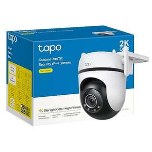 Tapo 2K Outdoor Pan/Tilt Security Wi-Fi Camera,IP66 Weatherproof, AI Detection, Starlight Colour Night Vision (Tapo C520WS)