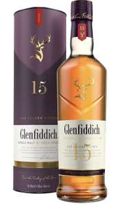 Glenfiddich 15 Year Old Single Malt Scotch Whisky – 70 cl - £40 at Amazon