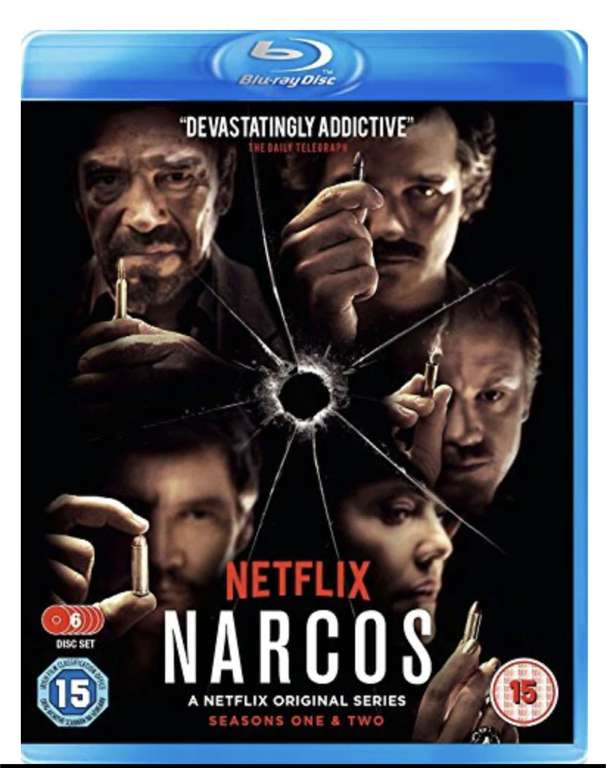 Narcos - Seasons 1-2 Blu-ray (Used) £4 with free click and collect @CeX