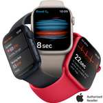 Apple Watch Series 8 41mm Smart Watch GPS - £369 / £319 With Trade In, 45mm £409 / £359 With Trade In @ Currys