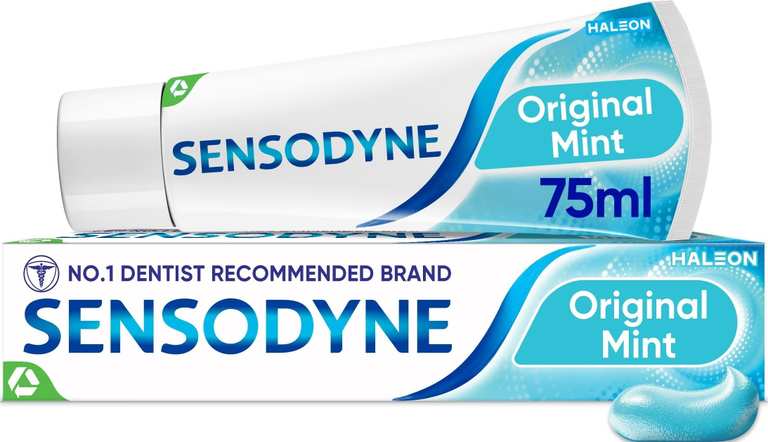 Sensodyne Daily Care Sensitive Toothpaste, Original Mint, 75 ml (S&S £1.88 - £1.78)
