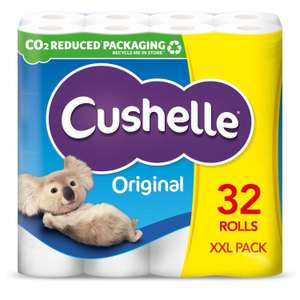 Cushelle White XXL Toilet Rolls x32 £15 @ Sainsbury's