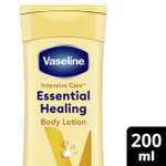 Vaseline Intensive Care Essential Healing Body Lotion with ultra-hydrating lipids and oat extract for dry skin 200 ml (or S&S £1.76)