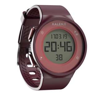 Kalenji W500 Men's Running Stopwatch - Burgundy £9.99, free click and collect @ Decathalon