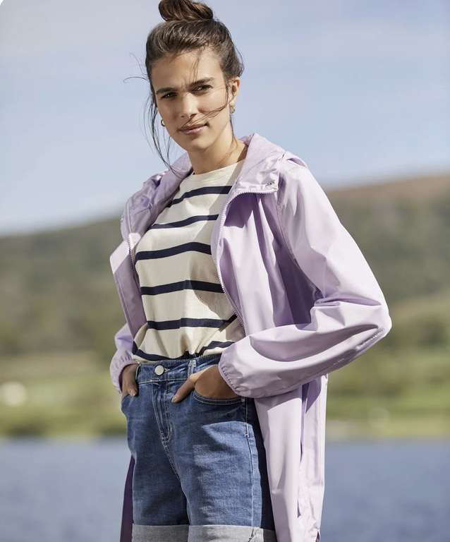 Joules Womens Brookside Waterproof Jacket - Mid Purple, pink or spring bud £23.30 free delivery @ Joulesoutlet / eBay