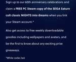 NiGHTS Into Dreams for Steam - Free when linking to Steam @ Sega