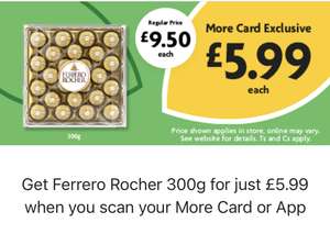 Get Ferrero Rocher 300g for just £5.99 when you scan your More Card or App