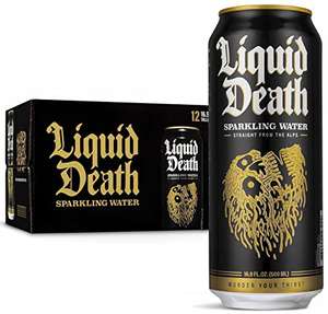 Liquid Death Artesian Sparkling Water, 12 x 500ml - £15.89 S&S (Possible 20% Voucher available making it £12.71)