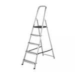 Werner 5 Tread High Handrail Step Ladder - 10 year guarantee - Free Click & Collect
