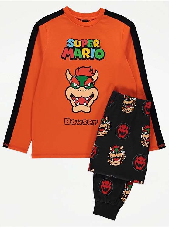 Kid’s Super Mario Pyjamas 100% Cotton, 4 designs to choose from (£4.50 with George rewards redemption) + free click & Collect