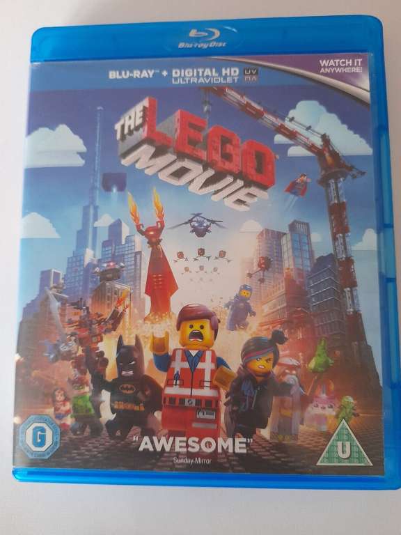Lego Movie Blu ray £1 (Free Click & Collect) @ CEX