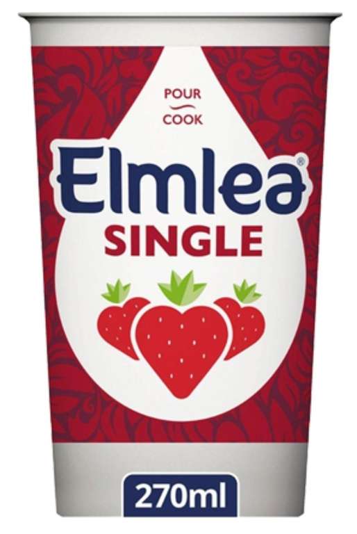 270ml Elmlea Single (Alternative To Cream), 39p @ Farmfoods