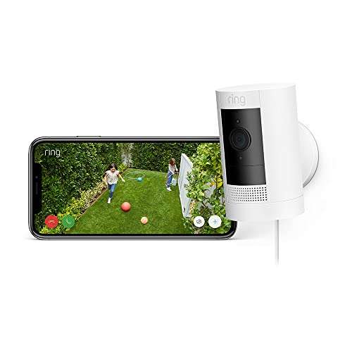Ring Outdoor Camera Plug-In (Stick Up Cam) | HD outdoor Security Camera, 1080p video, Two-Way Talk, Wifi (Prime Exclusive) £54.99 @ Amazon