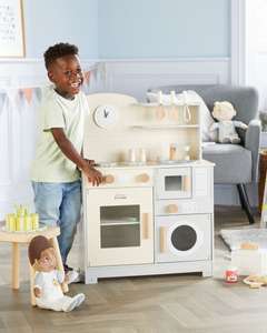 Little Town Grey Wooden Toy Kitchen for £34.99 free delivery @ Aldi
