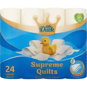 Little Duck Supreme Quilted Toilet Tissue 24 Pack - £6.75 Via My Morrisons App @ Morrisons