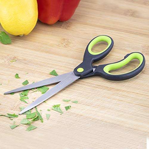 Rapesco 1576 Soft Grip Handle Scissors - Set of 4 (Black/Green) - £6.81 @ Amazon