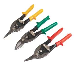 Forge Steel 3 Piece Tin Snips Pliers Set - Free Click & Collect