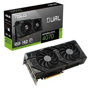 ASUS GeForce RTX 4070 12GB DUAL OC - with code. Sold by Ebuyer Express Shop