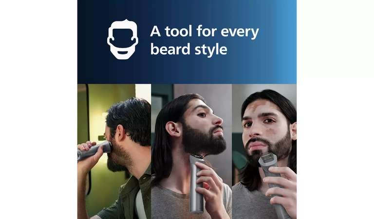 Philips 10 in 1 Beard Trimmer and Hair Clipper Kit MG5920/15 + Free Click & Collect