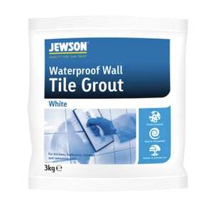Wall Tile Grout Powder 3kg White - 60p with click & collect @ Jewson
