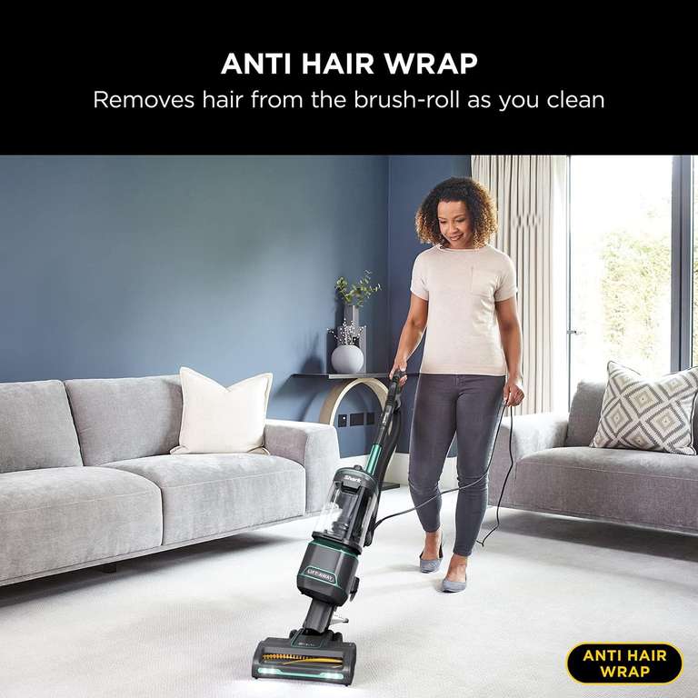 Shark Anti Hair Wrap Upright Vacuum Cleaner [NZ690UK] Powered Lift-Away, Anti-Allergen, Turquoise + 5 Year Guarantee - W/Unique Code