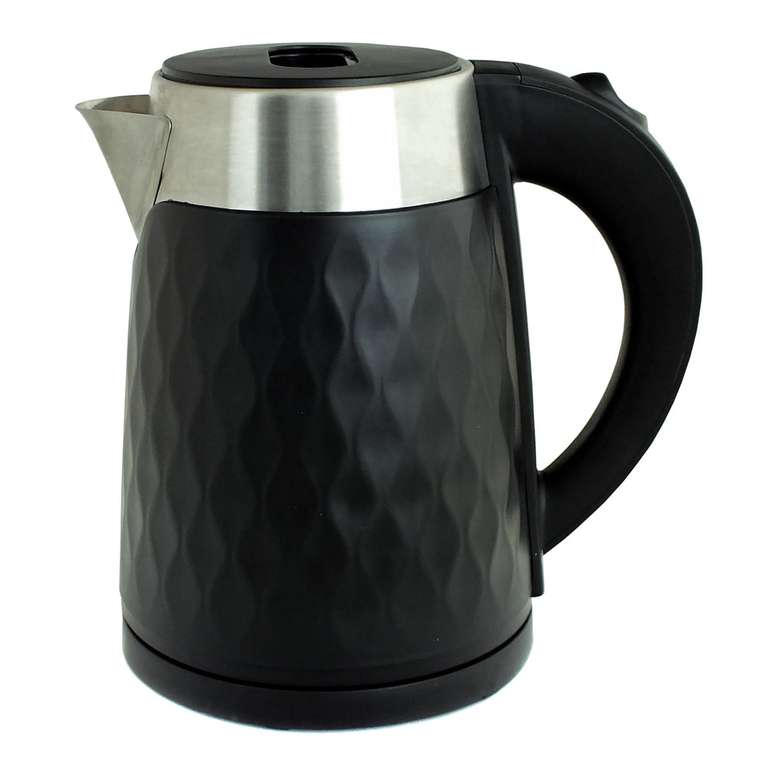 Cordless Electric Kettle 1.8L 1500W Black Diamond Jug Boil Dry Protection Voche + 4 freebies - with code