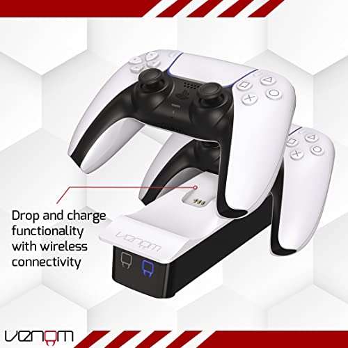Venom PS5 Controller Twin Docking Station - White (PS5) - £6.95 @ Amazon