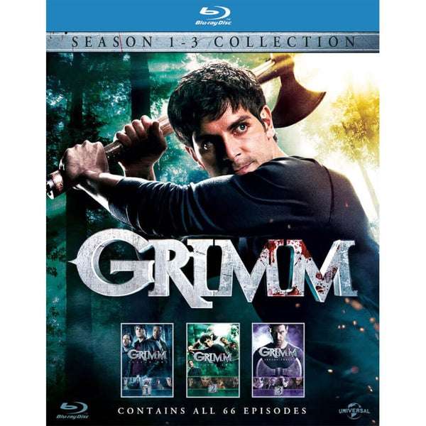 Grimm Seasons 1-3 Blu Ray (With Deleted & Extended Scenes) - w/Code
