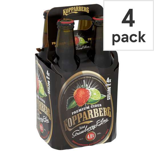 Kopparberg 4 bottle packs £3.49 @ Home Bargains (Ashton AUL) strawberry and lime / tropical