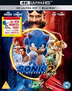 Sonic The Hedgehog 2 4K UHD Blu-ray - £15 @ Amazon