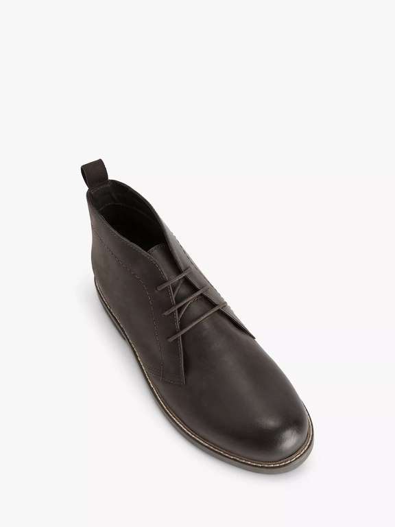 Leather Lace Up Chukka Boots - Dark Brown £19.75 + £2.50 Collection @ John Lewis