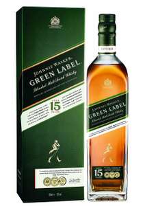 Johnnie Walker Green Label 15 Year Old Blended Scotch Whisky 43% ABV 70cl with gift box (£36.10 / £32.30 with Subscription)